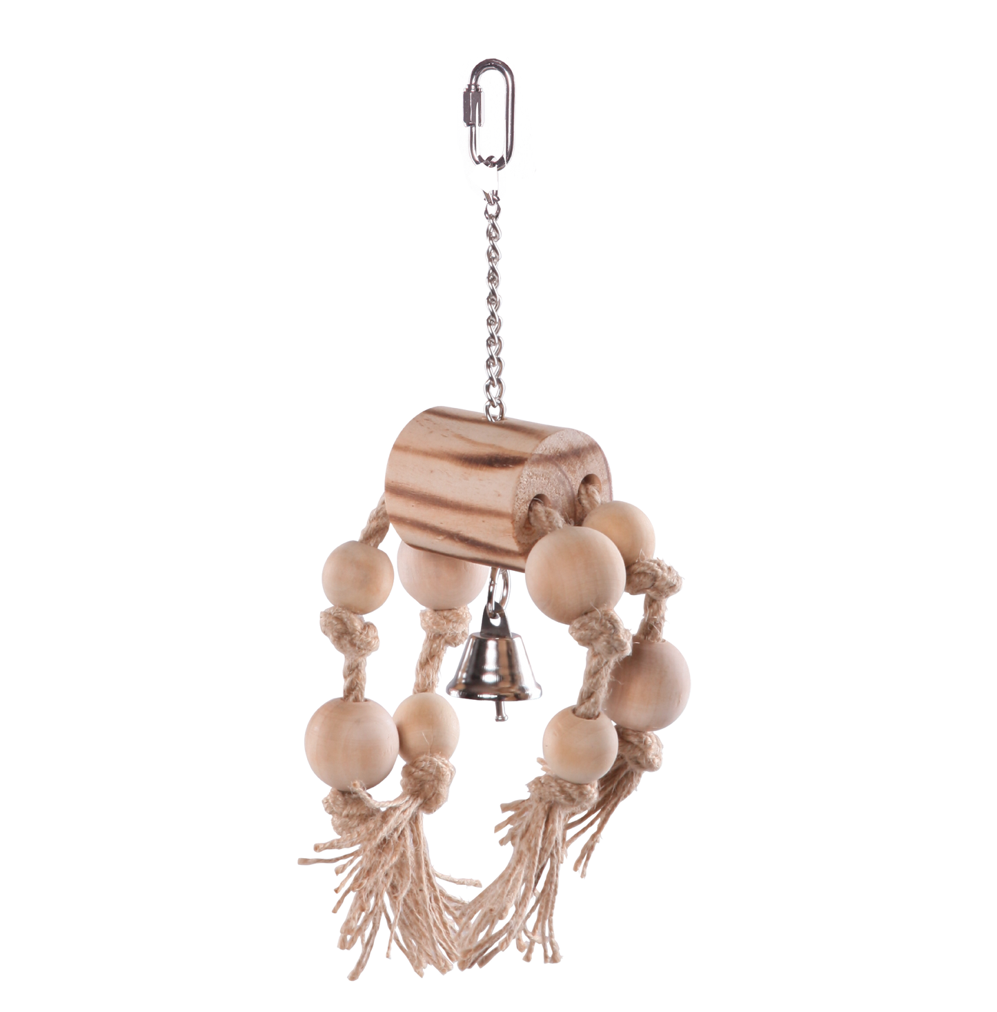 Wooden Trunk with Rope & Beads