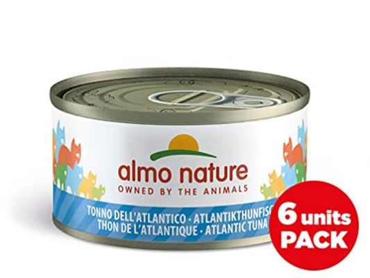 Almo Nature Mega Pack Wet Cat Food in Tins - Tuna Chicken And Cheese - 6x70g