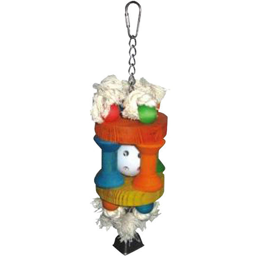 A & E Happy Beaks Whiffle Ball In Solitude Bird Toy