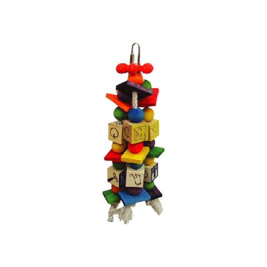 A & E Happy Beaks The Abc Blocks Bird Toy