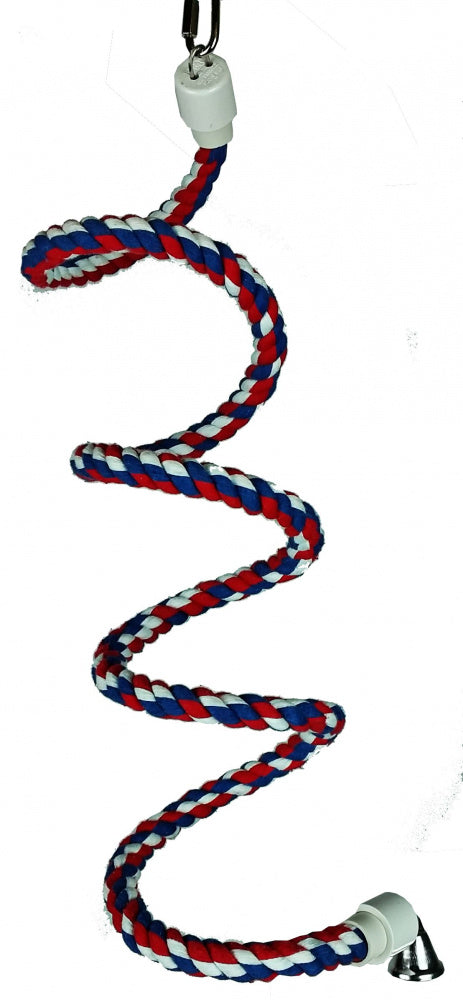 A & E Happy Beaks Cotton Rope Boing With Bell Bird Toy