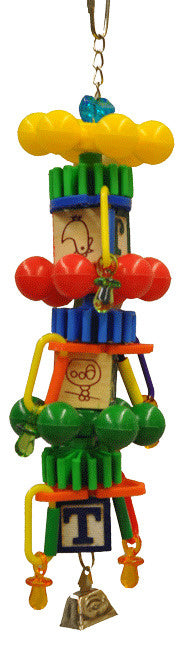 A & E Happy Beaks Spin Tower Bird Toy