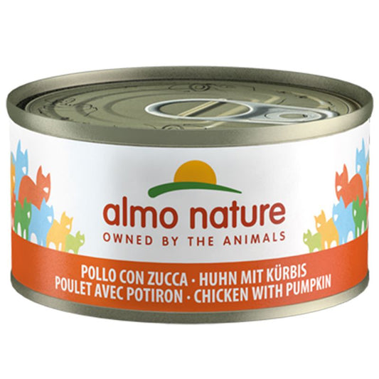 Almo Nature Mega Pack Wet Cat Food in Tins - Chicken With Pumpkin - 6x70g