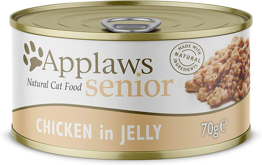 Applaws Wet Senior Cat Food in Tin - Chicken - 70g