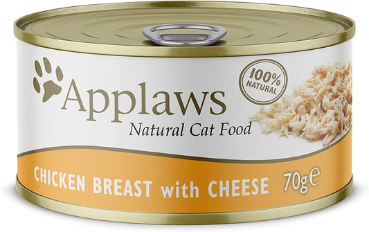 Applaws Wet Cat Food in Can - Chicken Breast & Cheese - 70g