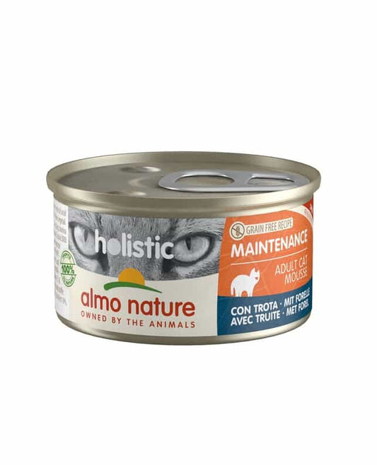 Almo Nature Holistic Maintenance Wet Cat Food in Can - Trout - 85g