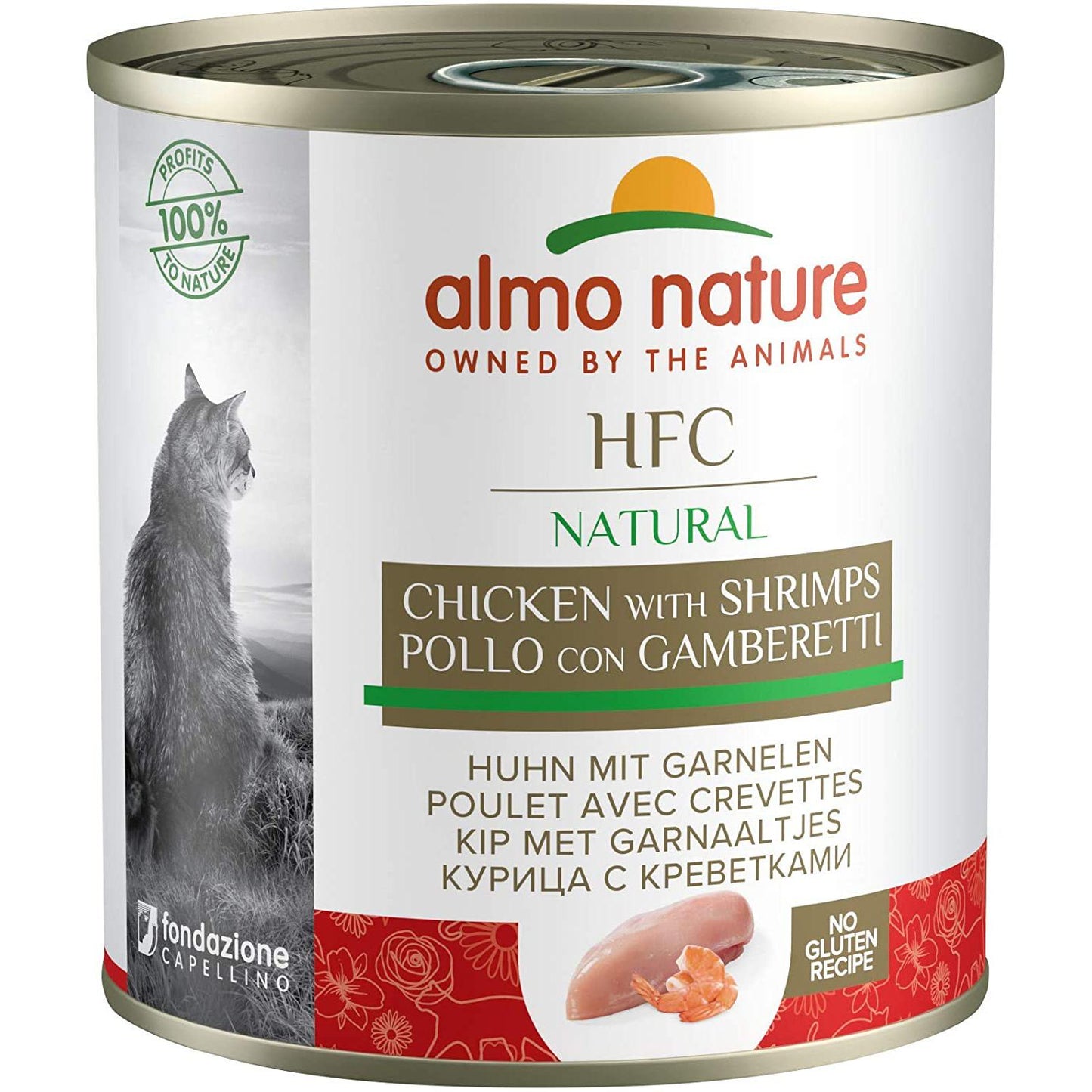 AlmoNature Feline Classic Chicken & Shrimp Tin 280g