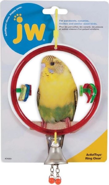 JW Pet Activitoy Ring Clear Bird Toy